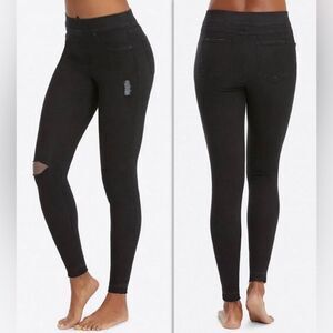 SPANX | Distressed Skinny Jeans Leggings Womens Vintage Black Size Medium